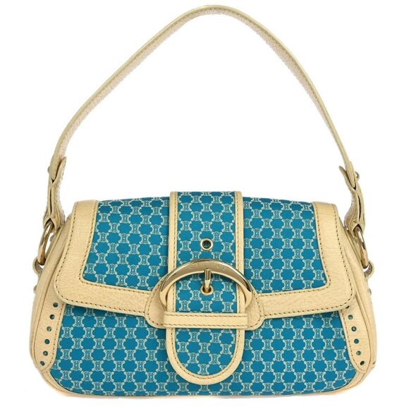 Celine Blue Canvas Macadam Handbag SAS0/46 134721 - Picture 1 of 10